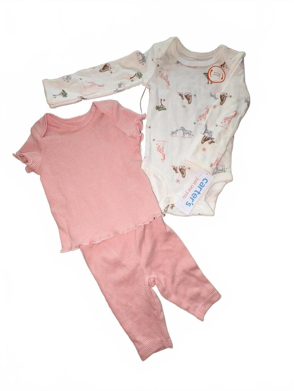NEW! Carter's Newborn Baby 3-Piece Outfit Set